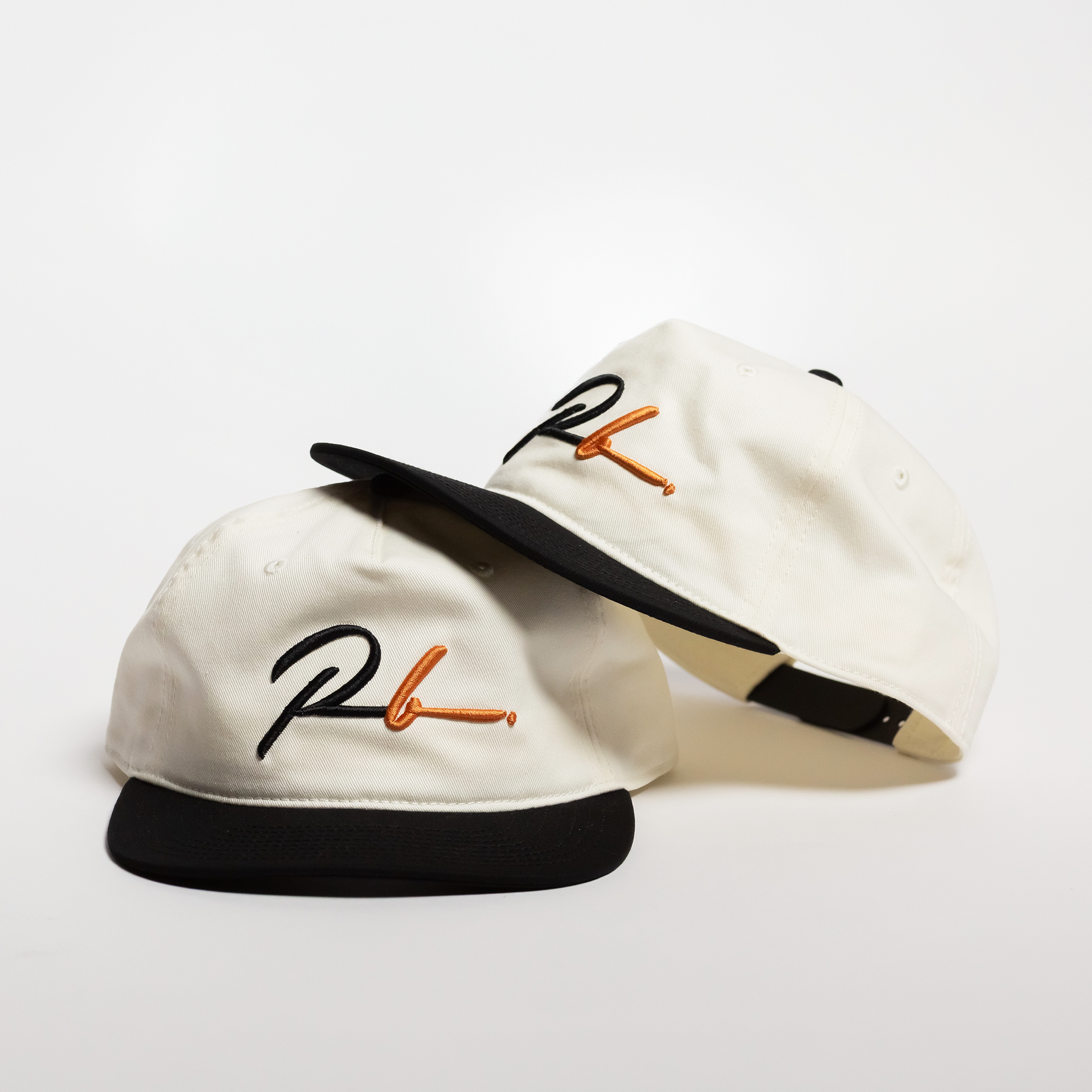 Designer Men’s Resort Wear, Swim Shorts & Luxury Swimwear Accessories | Riviera Bathers | Swim Trunks | Happy Hour Hat | White with Black Brim