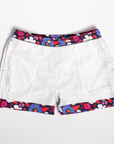 Designer Men’s Resort Wear, Swim Shorts & Luxury Swimwear Accessories | Riviera Bathers | Swim Trunks | Eden | Colorful Floral Print | Flowers | No More Mesh Liners