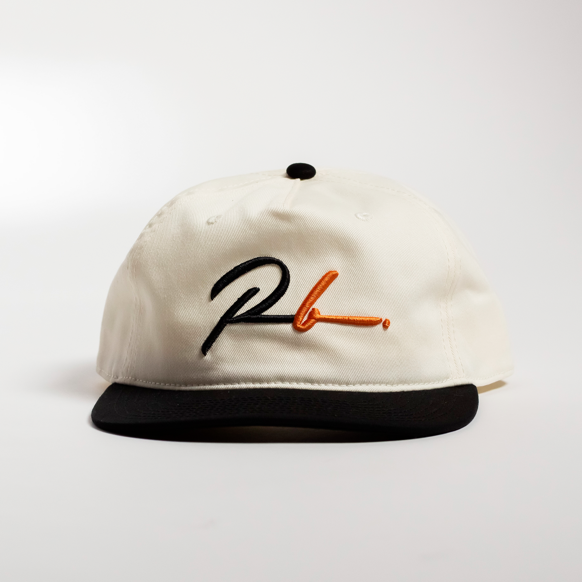 Designer Men’s Resort Wear, Swim Shorts & Luxury Swimwear Accessories | Riviera Bathers | Swim Trunks | Happy Hour Hat | White with Black Brim