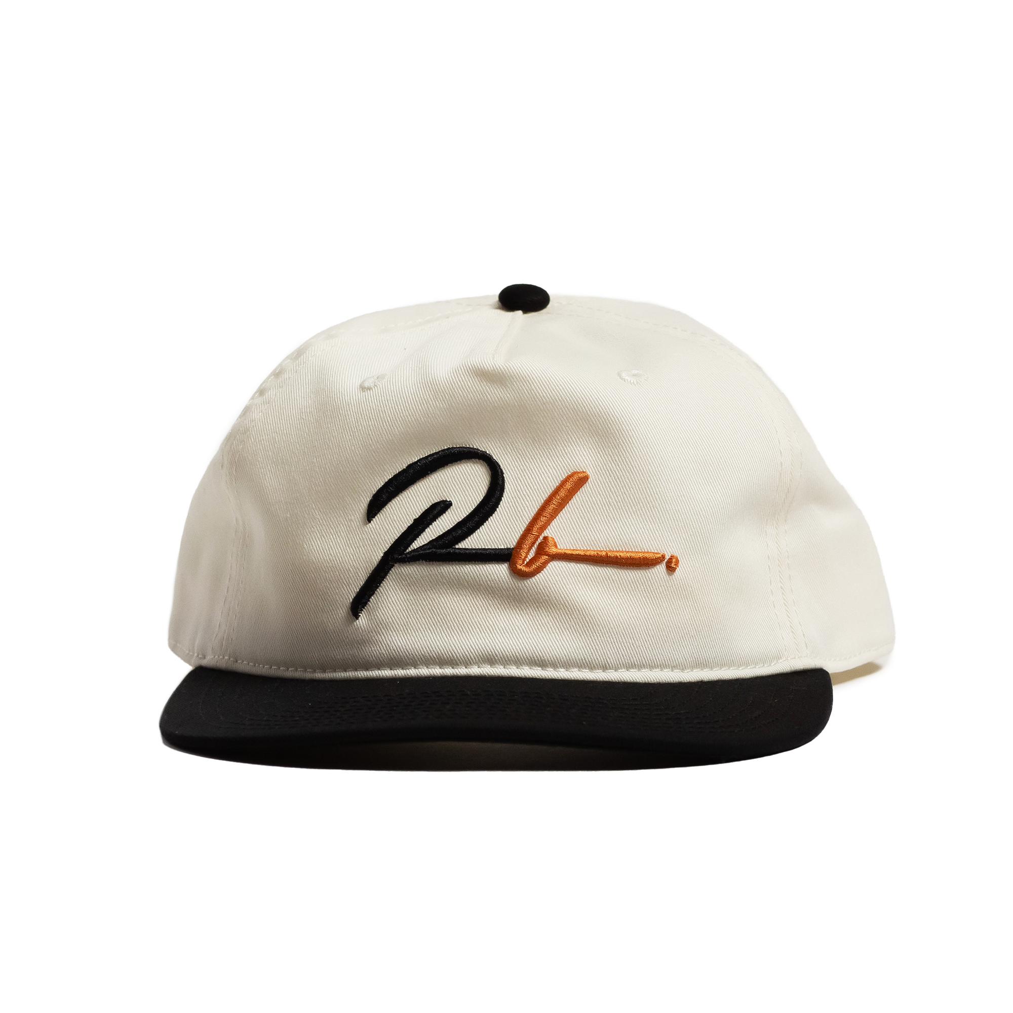 Designer Men’s Resort Wear, Swim Shorts & Luxury Swimwear Accessories | Riviera Bathers | Swim Trunks | Happy Hour Hat | White with Black Brim
